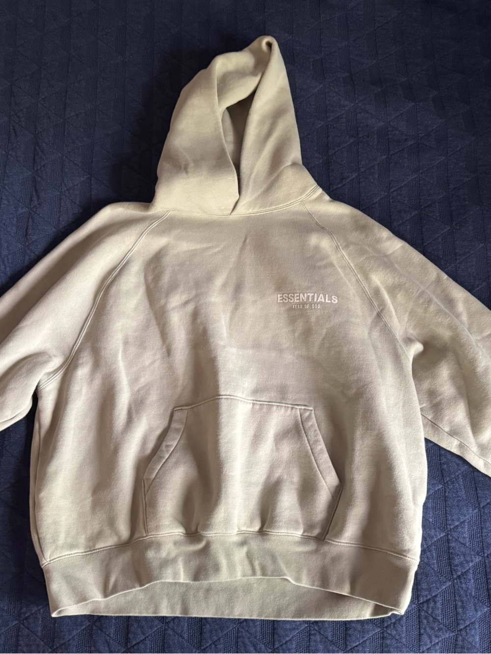 Essentials Men Hoodie Sweatshirt Cream